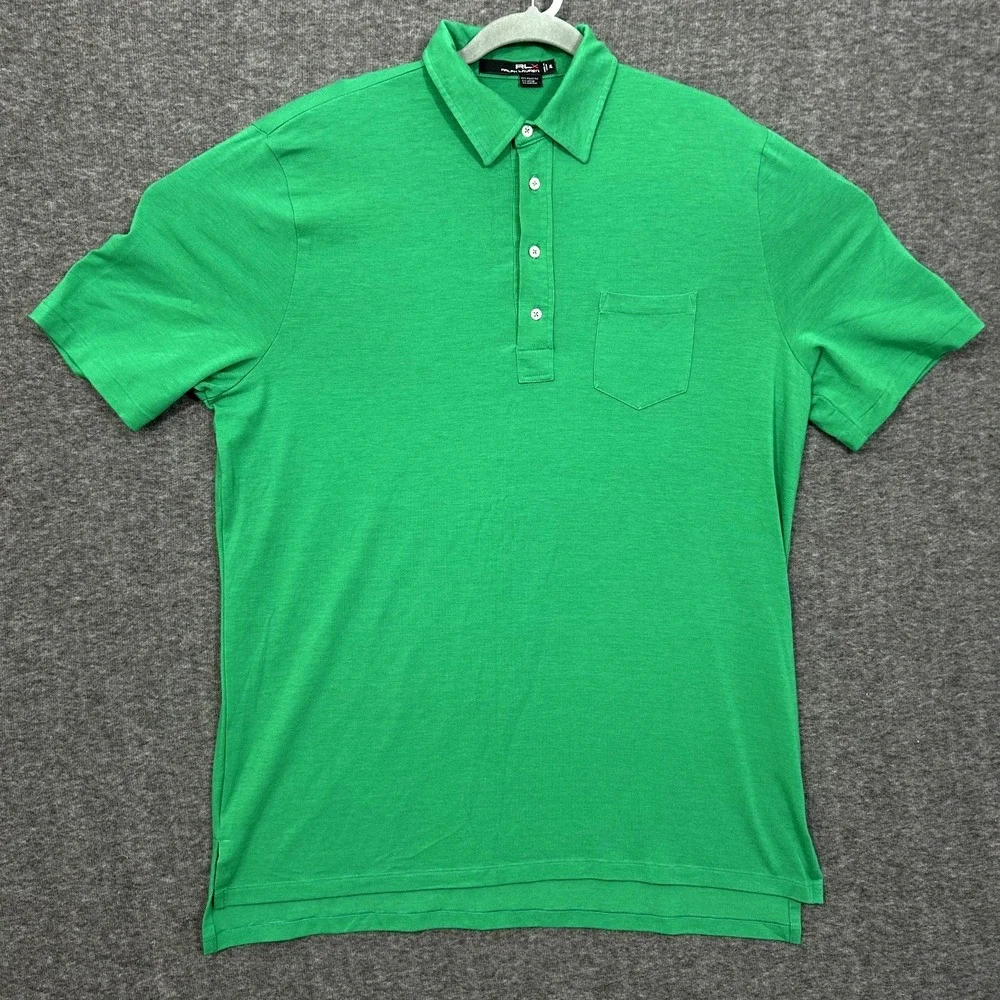 Ralph Lauren RLX Polo Shirt Mens XL Performance Golf‎ Stretch Polyester Blend